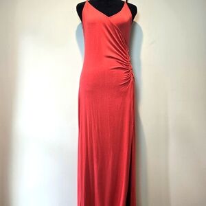 Express Maxi Dress Small Y2k Sleeveless Body Forming Side Laced Coquette Girl